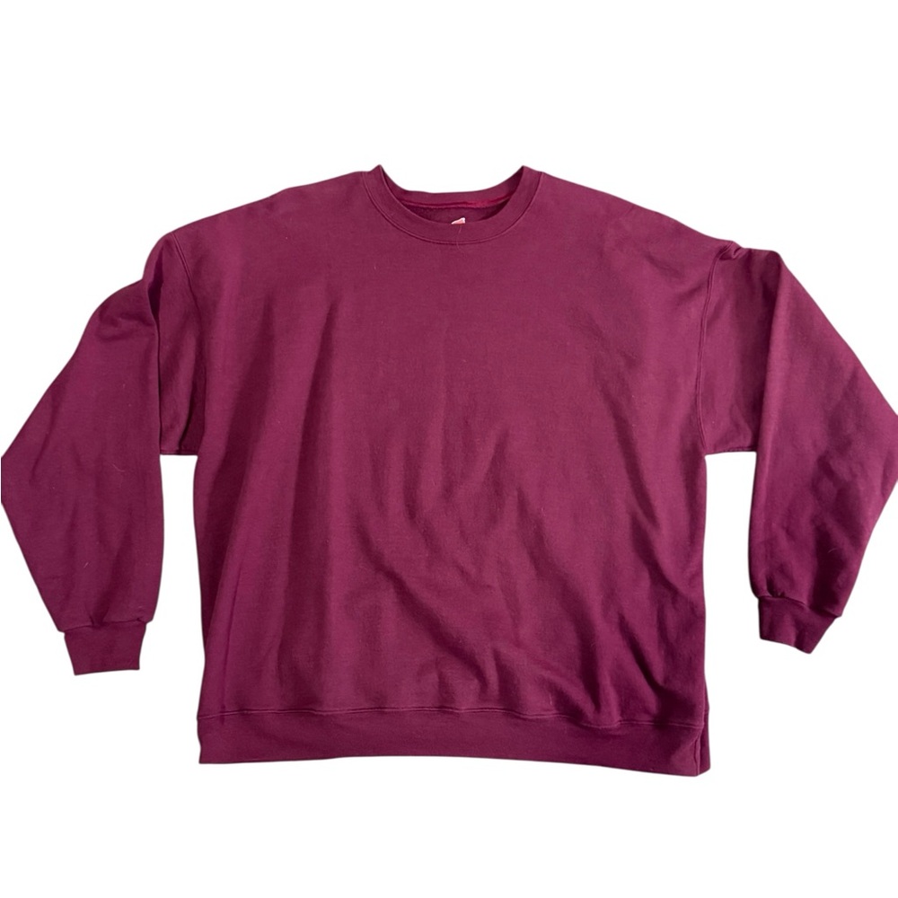 Hanes Men's Maroon Crewneck Sweater